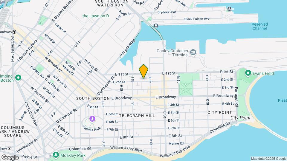 622 E 2nd St Map and Location Details
