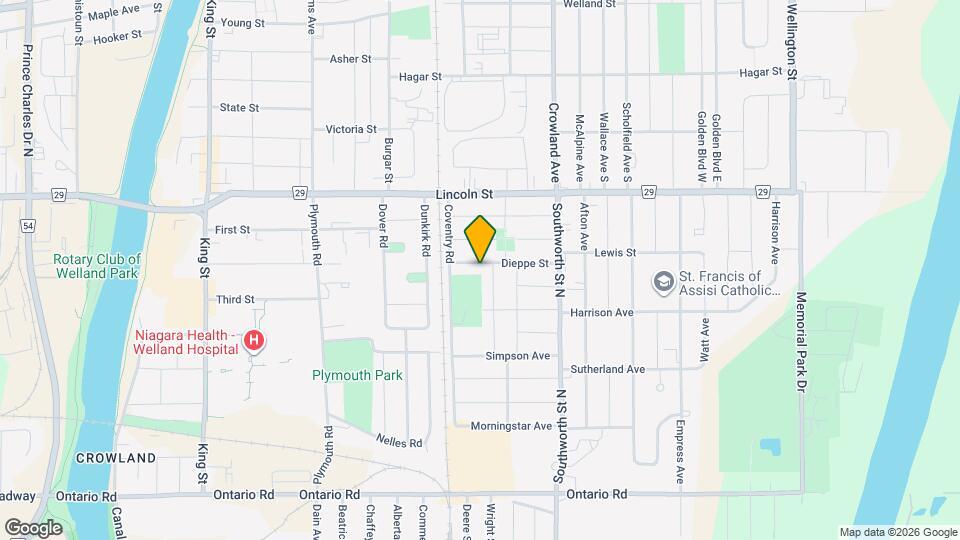 321 Dieppe St Map and Location Details