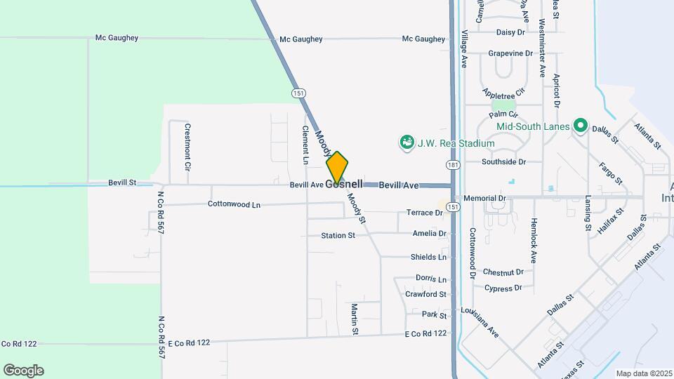 201 Bevill Ave Map and Location Details