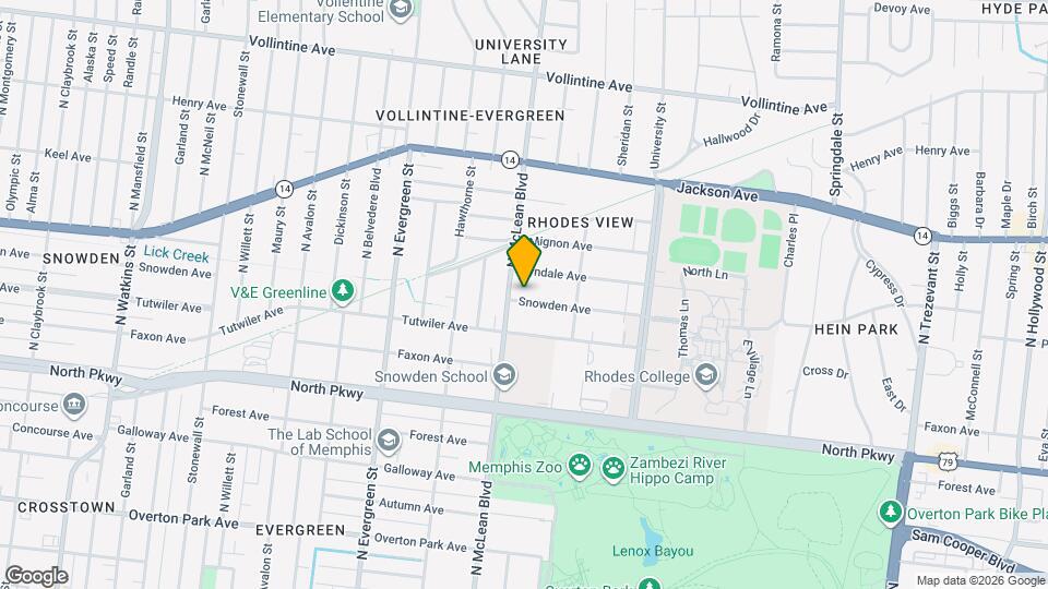 1866 Snowden Ave Mapa y Detalles de la Ubicación