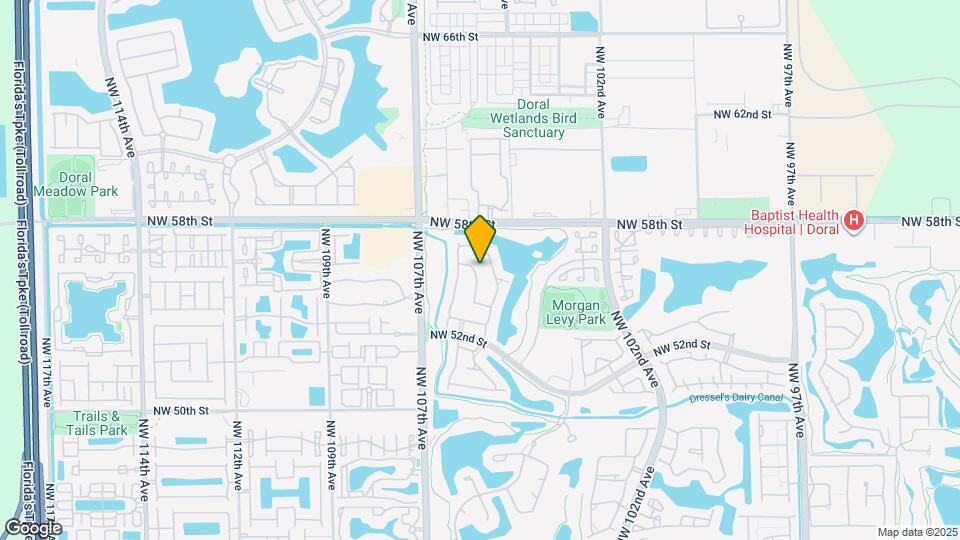 10635 NW 54th St Mapa y Detalles de la Ubicación
