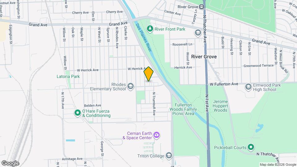 8714 W Fullerton Ave Map and Location Details