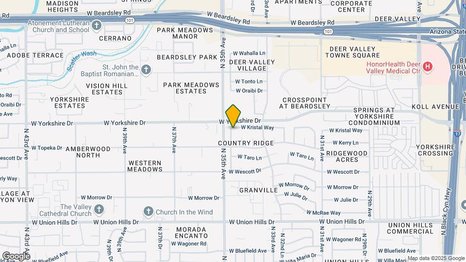 3413 W Kristal Way Map and Location Details