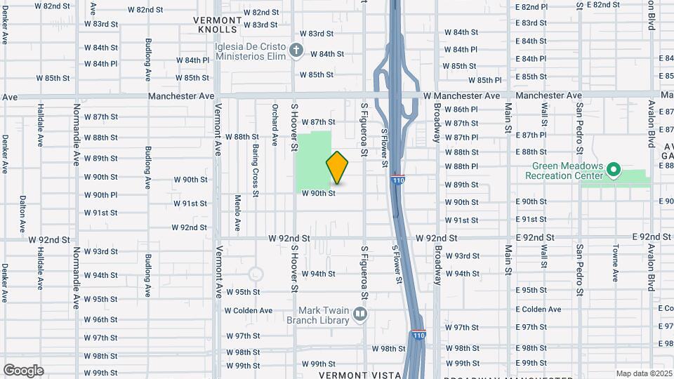 547 W 90th St Map and Location Details