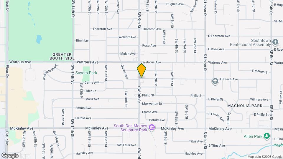 4201 SW 9th St Map and Location Details