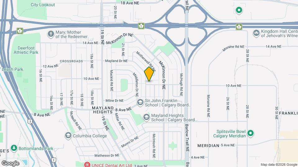 2304 Millward Rd NE Map and Location Details