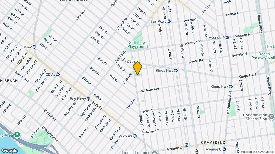 1727 Stillwell Ave Map and Location Details