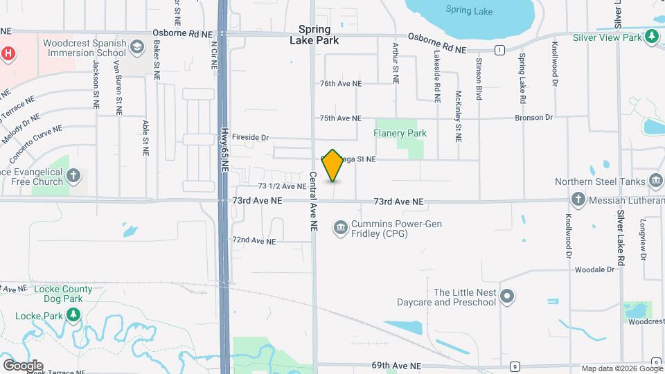 7322 Evert Ct NE Map and Location Details