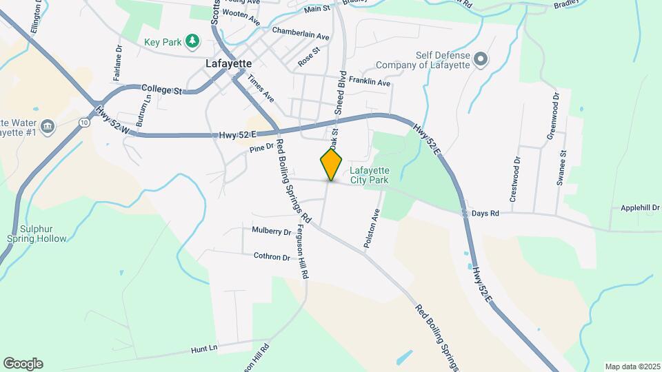 725 Oak St Map and Location Details