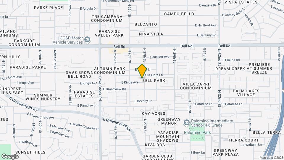 2642 E Kings Ave Map and Location Details