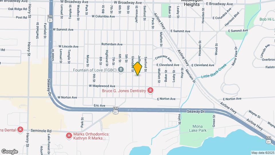 3317 Jefferson St Map and Location Details