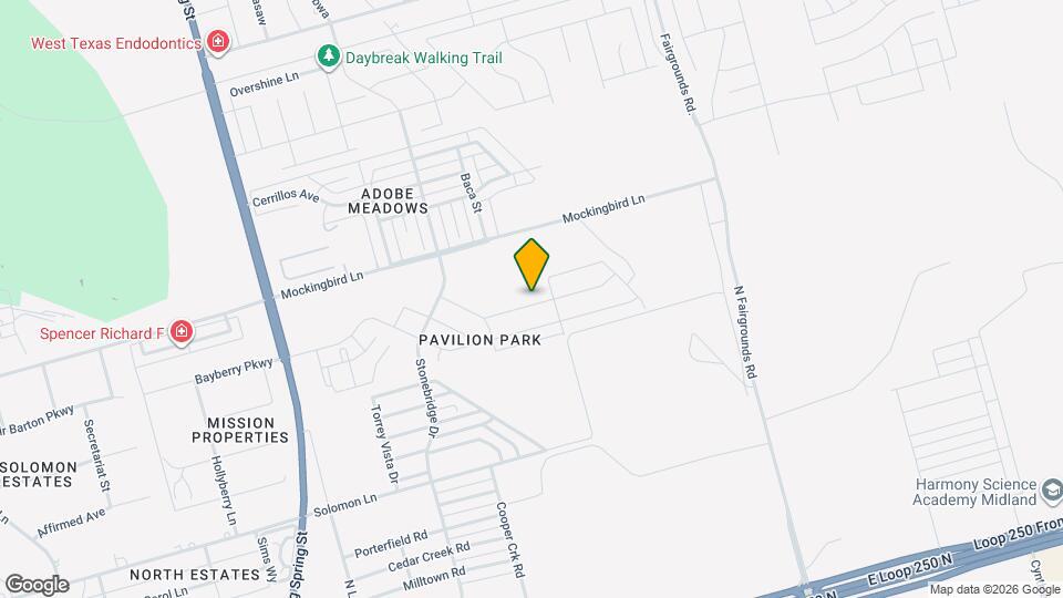 1507 Laguna Meadows Tr Map and Location Details