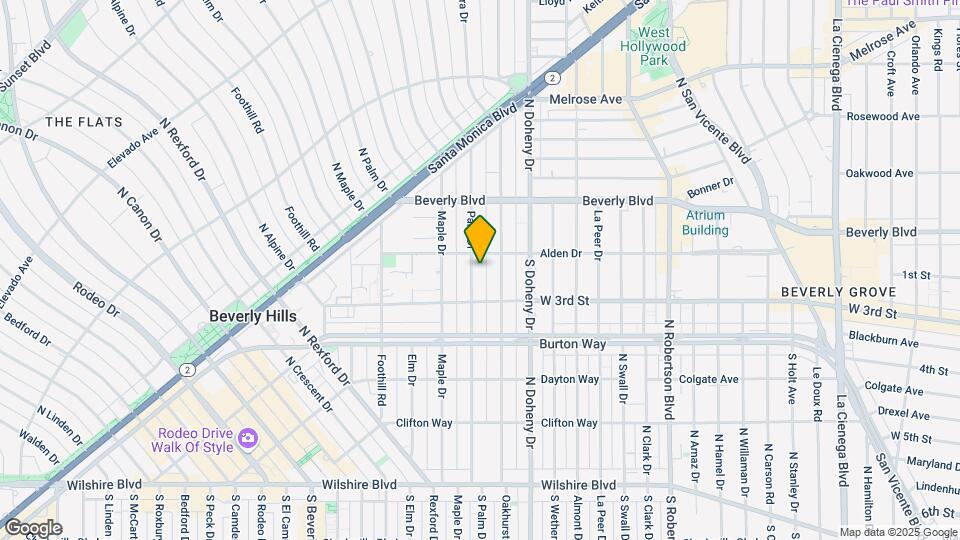 344 N Palm Dr, Unit 202 Map and Location Details