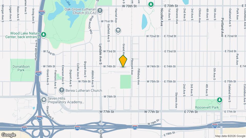 403 W 74th St Map and Location Details