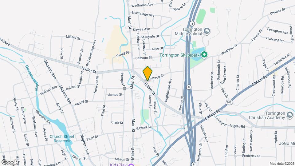 93 E Elm St Map and Location Details