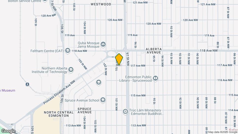 10011 117 Ave NW Map and Location Details