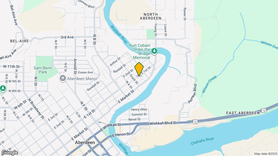 1116 E 1st St Map and Location Details