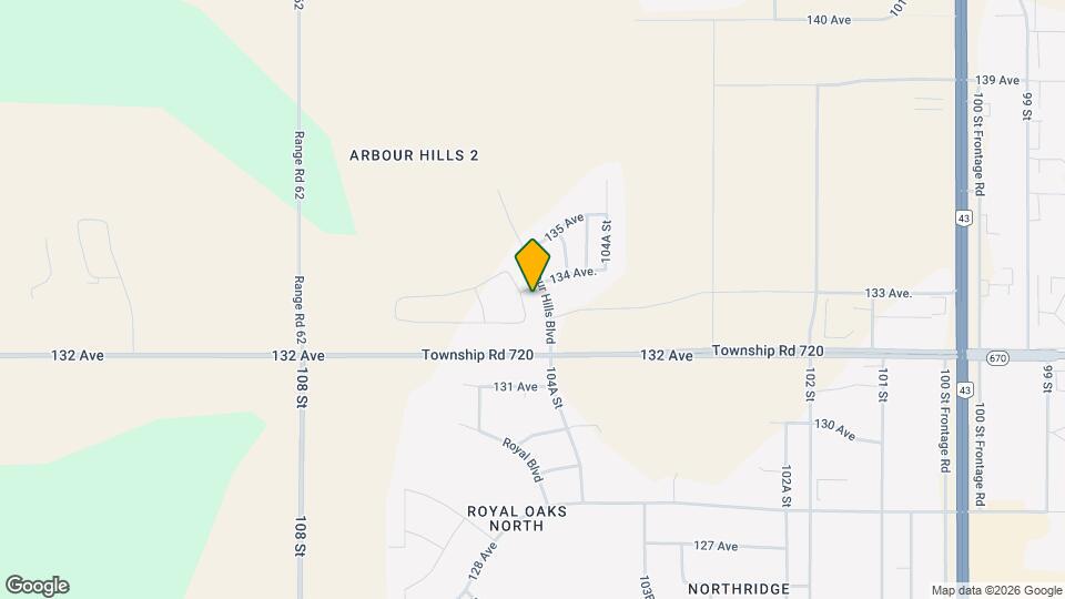 13313-13105 105 St Map and Location Details