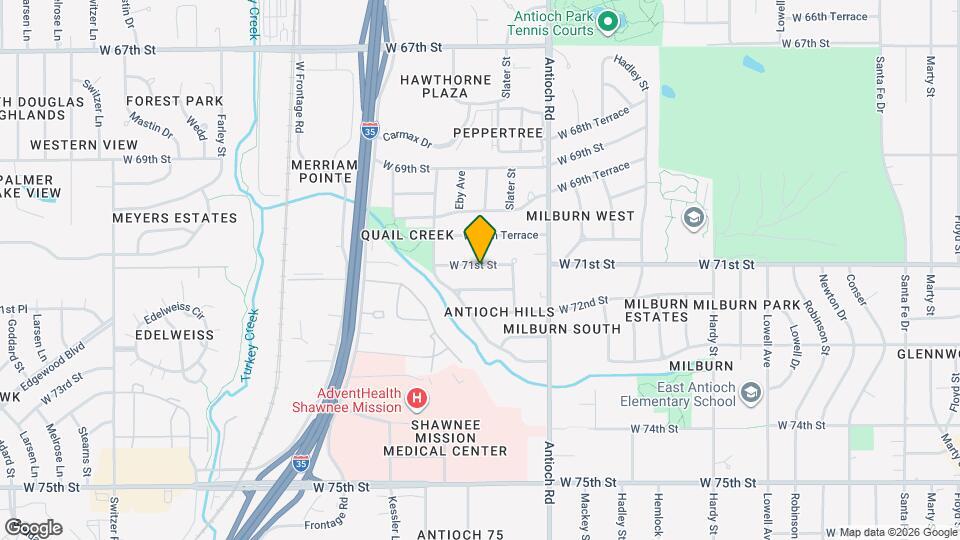 8909 W 71st St Map and Location Details