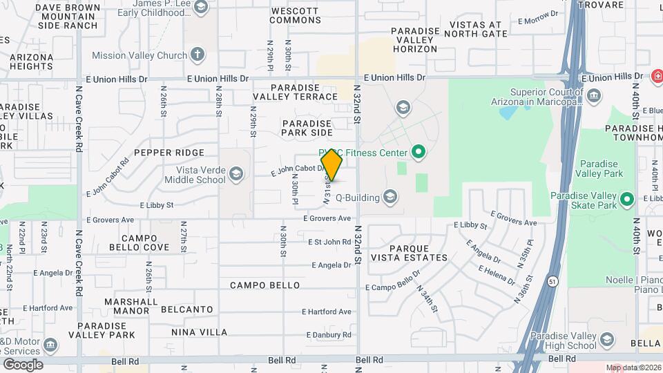 3111 E Charleston Ave Map and Location Details