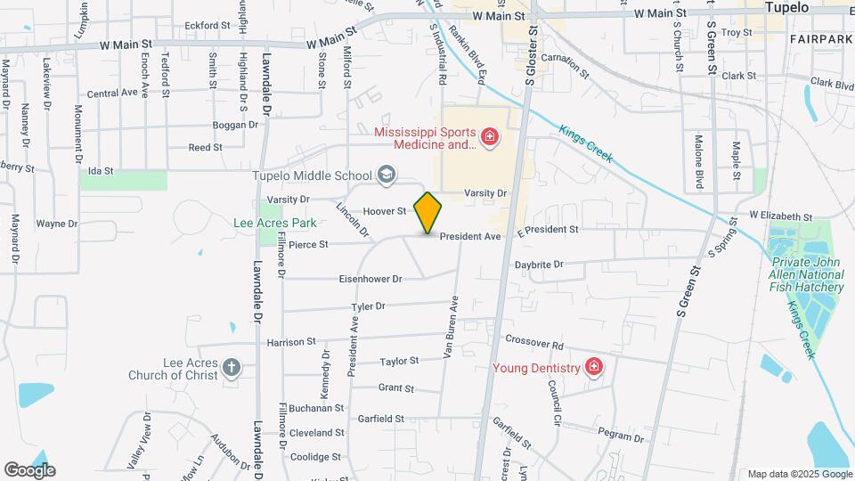 909 President Ave Map and Location Details