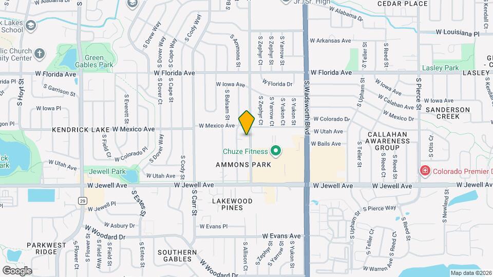 1725 S Allison St Map and Location Details