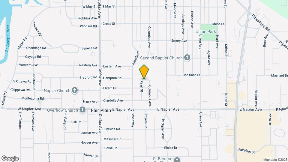 1561 Pearl St Map and Location Details