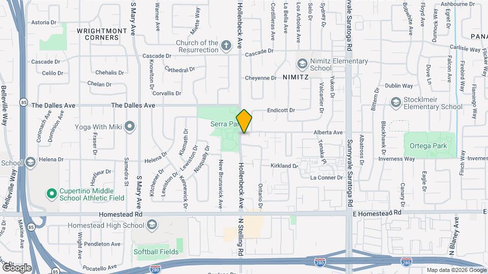 1568 Hollenbeck Ave Map and Location Details