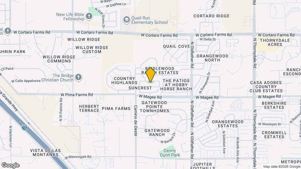 4504 W Sun Quest St Map and Location Details