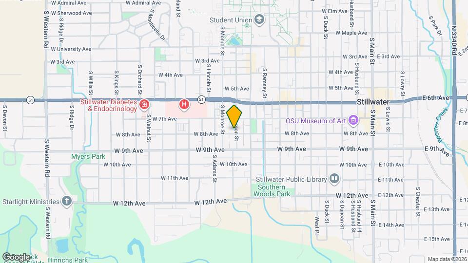 716 S Jefferson St Map and Location Details