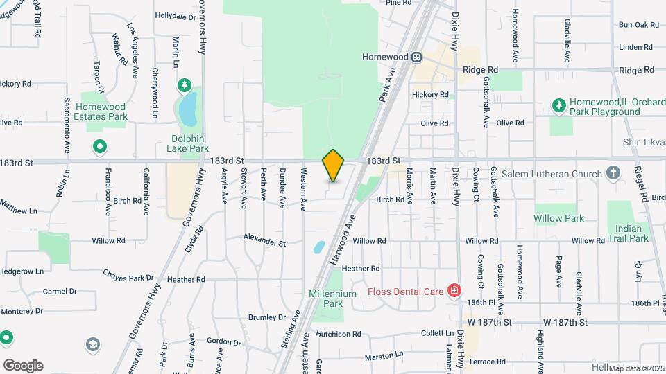 2321 183rd St Map and Location Details