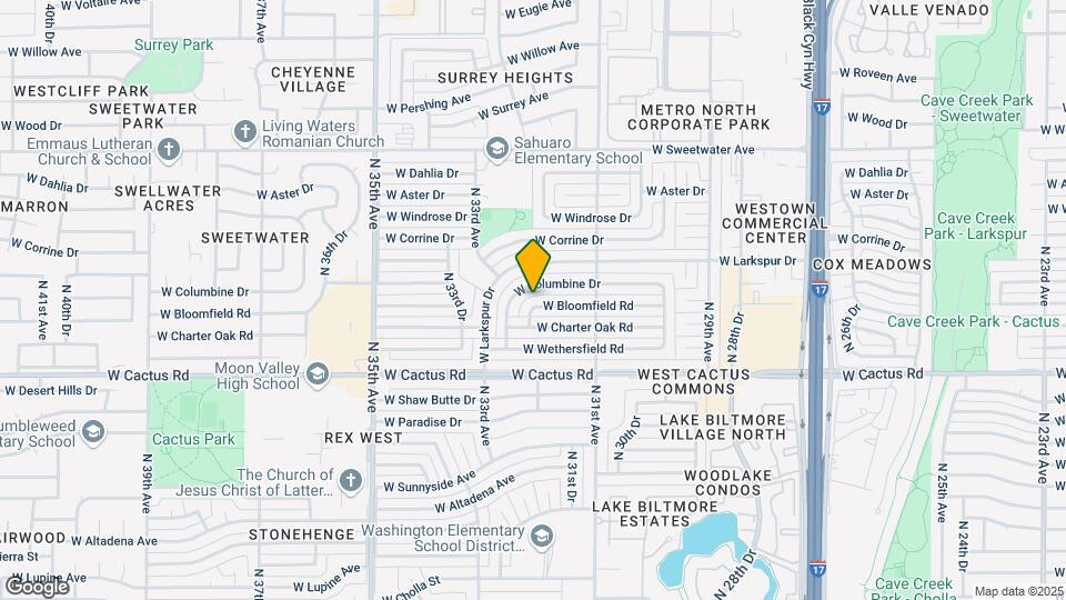 3208 W Bloomfield Rd Map and Location Details