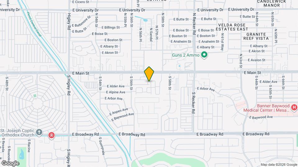 51 S 57th Pl Map and Location Details