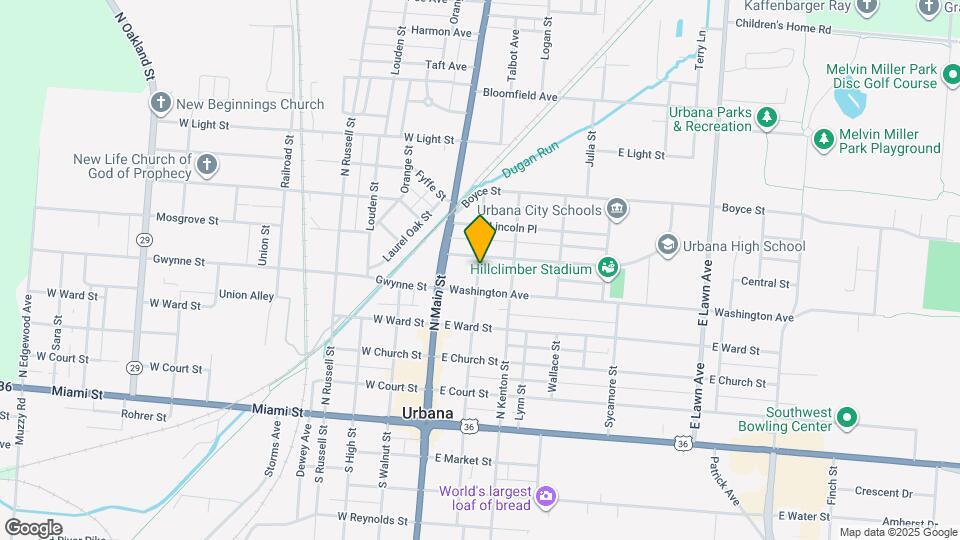 523 N Locust St Map and Location Details