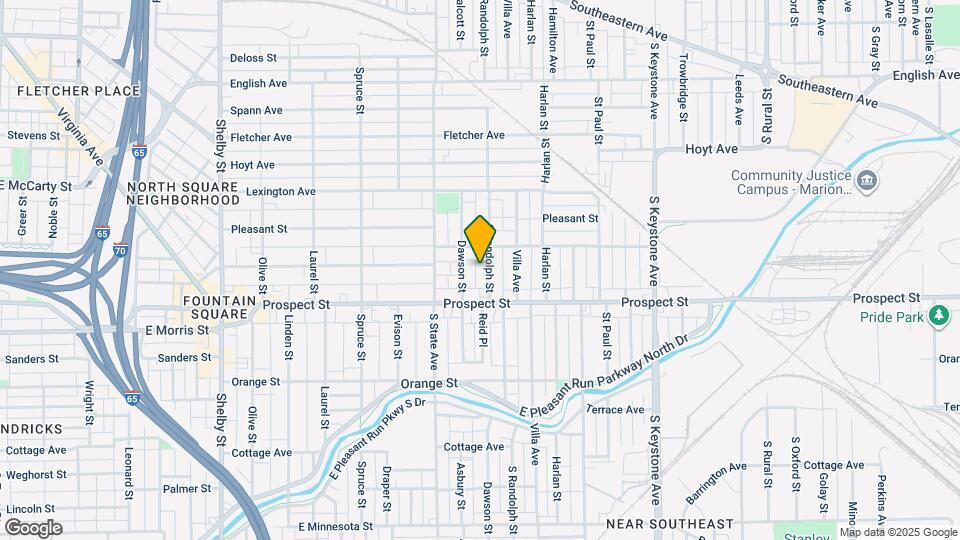 1024 S Randolph St Map and Location Details