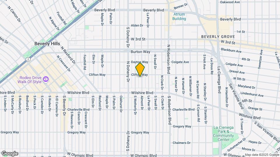 165 N Almont Dr Mapa y Detalles de la Ubicación