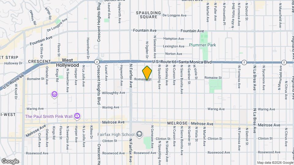 938 N Ogden Dr, Unit Ogden Apartments Map and Location Details