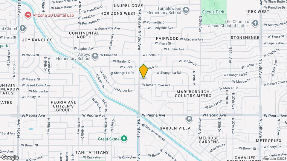 4229 W Mescal St Map and Location Details