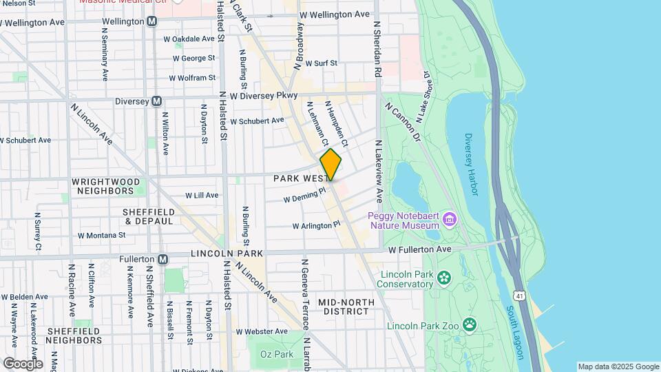 2530 N Clark St, Unit 201 Map and Location Details