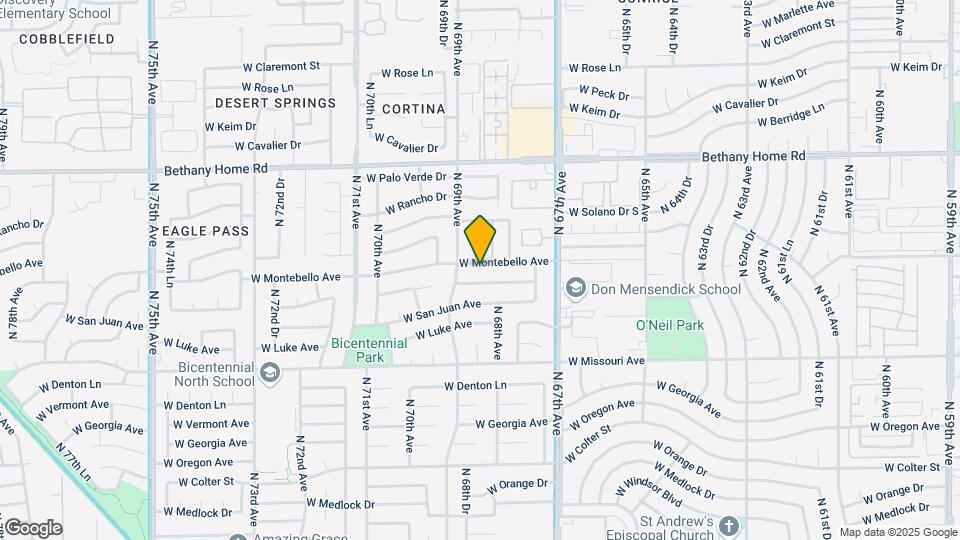 6813 W Montebello Ave Map and Location Details