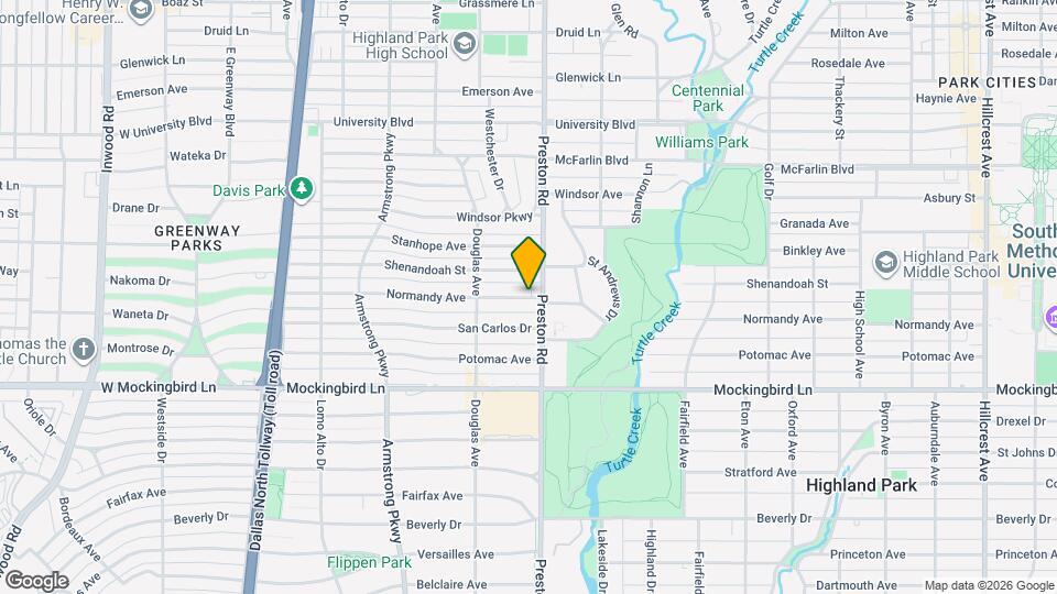 4109 Normandy Ave Map and Location Details