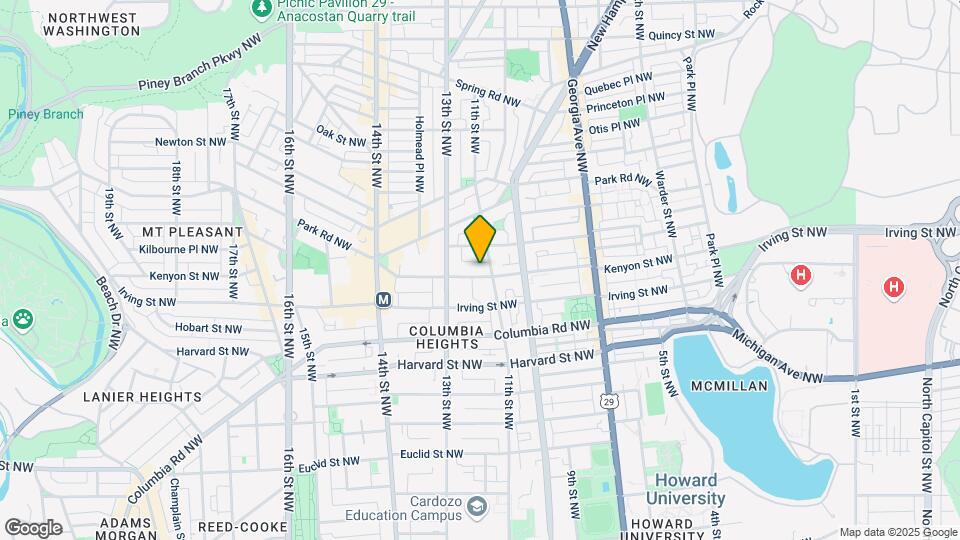 1201 Kenyon St NW Map and Location Details