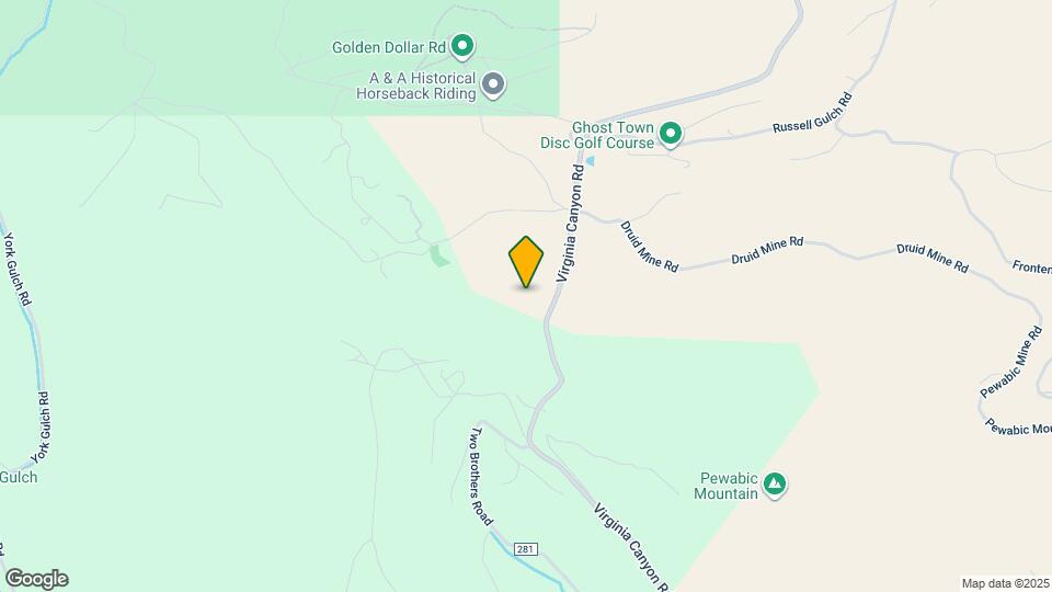 5981 Virginia Canyon Rd Map and Location Details