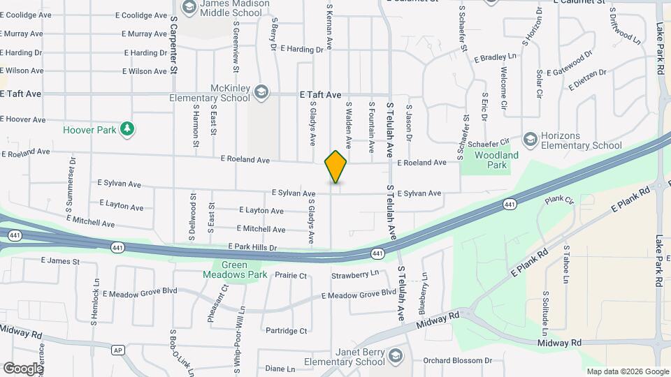 2730 S Kernan Ave Mapa y Detalles de la Ubicación