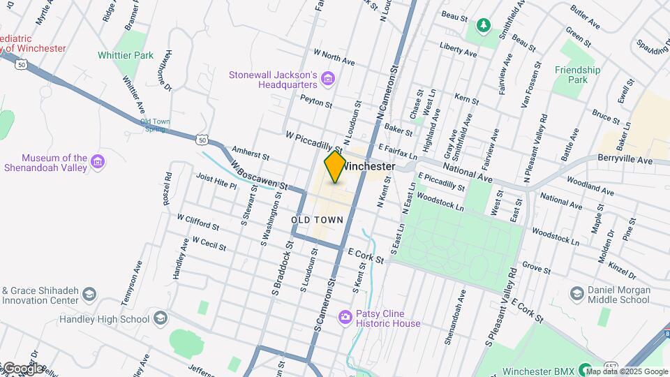 114 N Loudoun St Mapa y Detalles de la Ubicación
