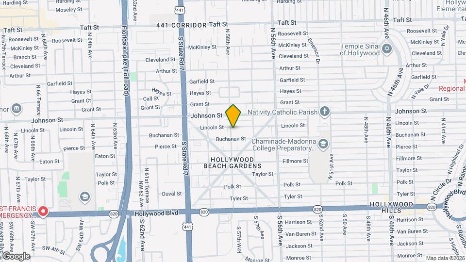 715 N 58th Ave Map and Location Details