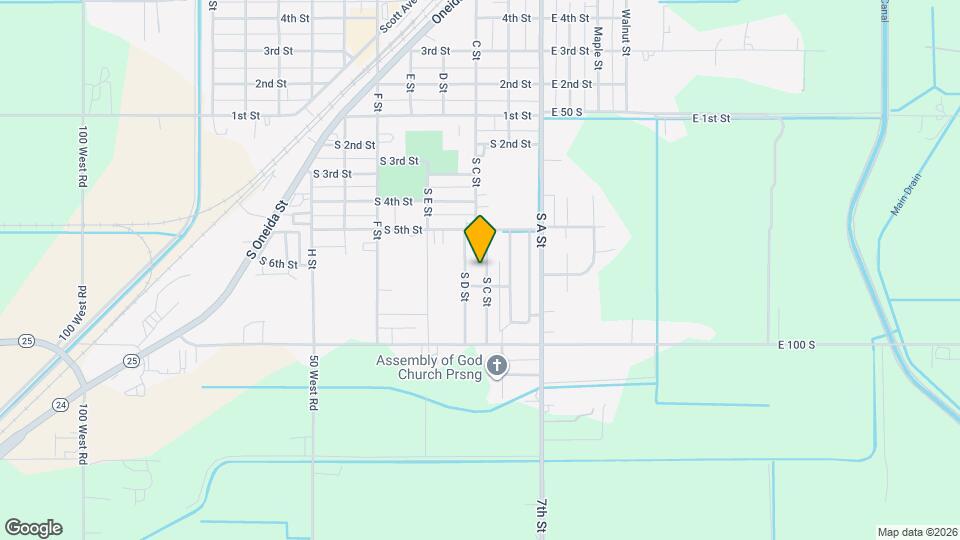 609 S C St Map and Location Details