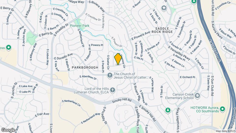 21898 E Alamo Ln Map and Location Details