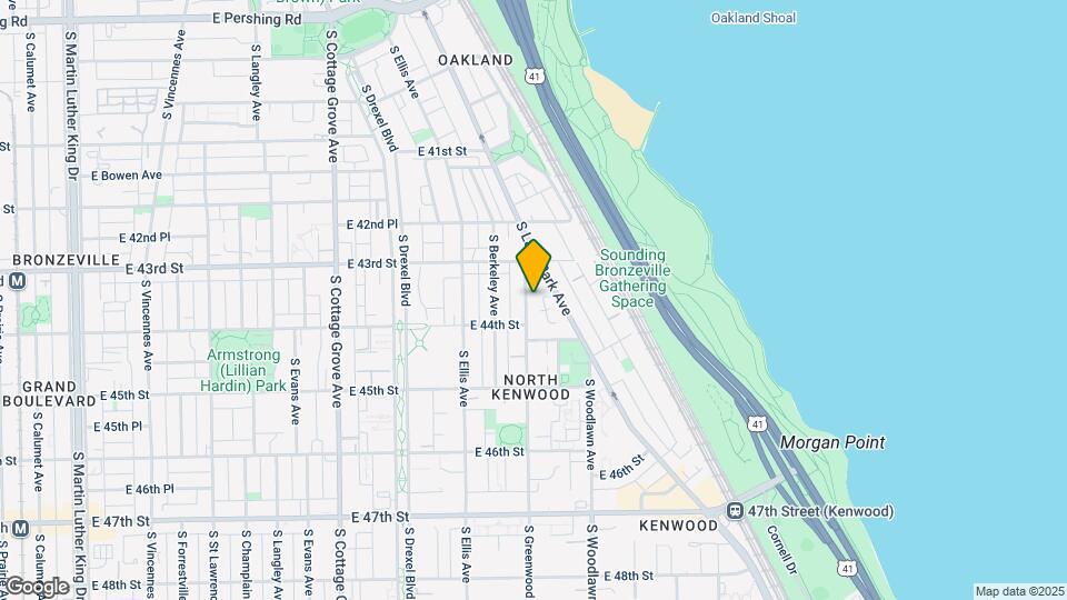 4335-4337 S Greenwood Ave Mapa y Detalles de la Ubicación
