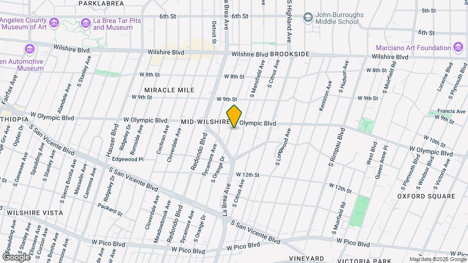 1016 S Orange Dr Map and Location Details